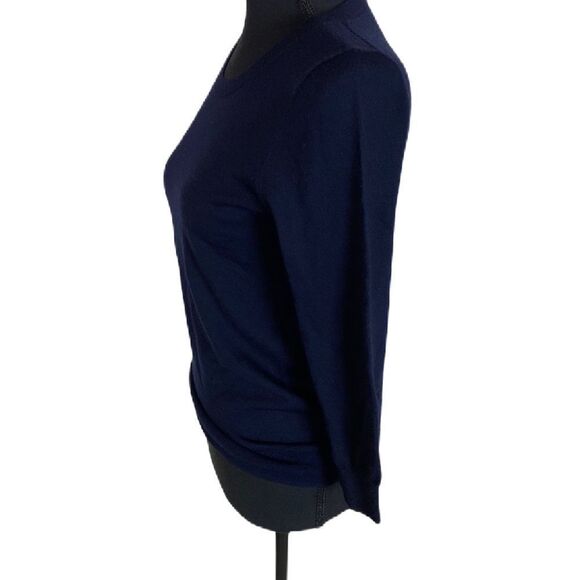 J. CREW LIGHTWEIGHT MERINO WOOL SWEATER IN Navy - Picture 4 of 12